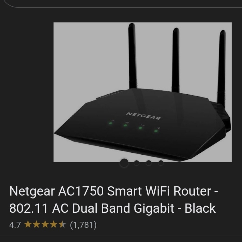 Netgear AC1750 Smart wifi router